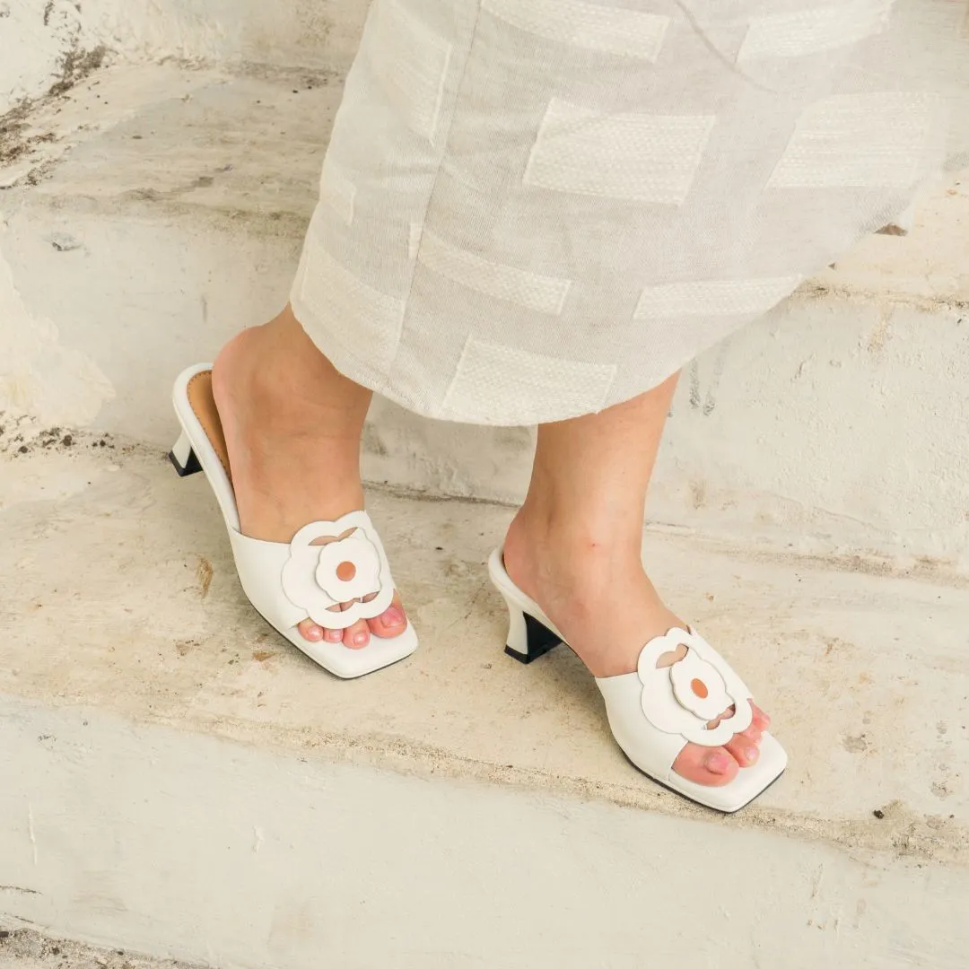 Always in Hana White Heels