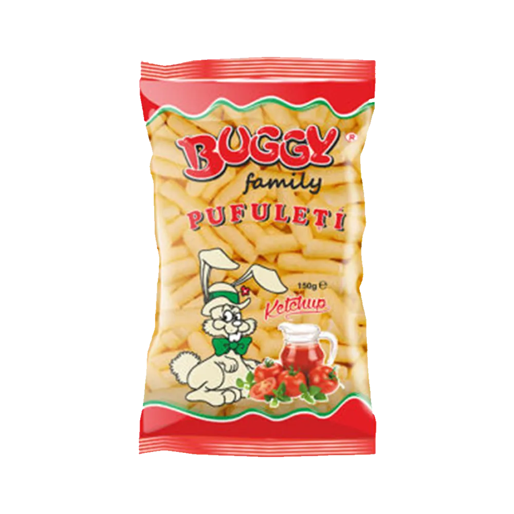 BUGGY FAMILY Ketchup Corn Flips 150g
