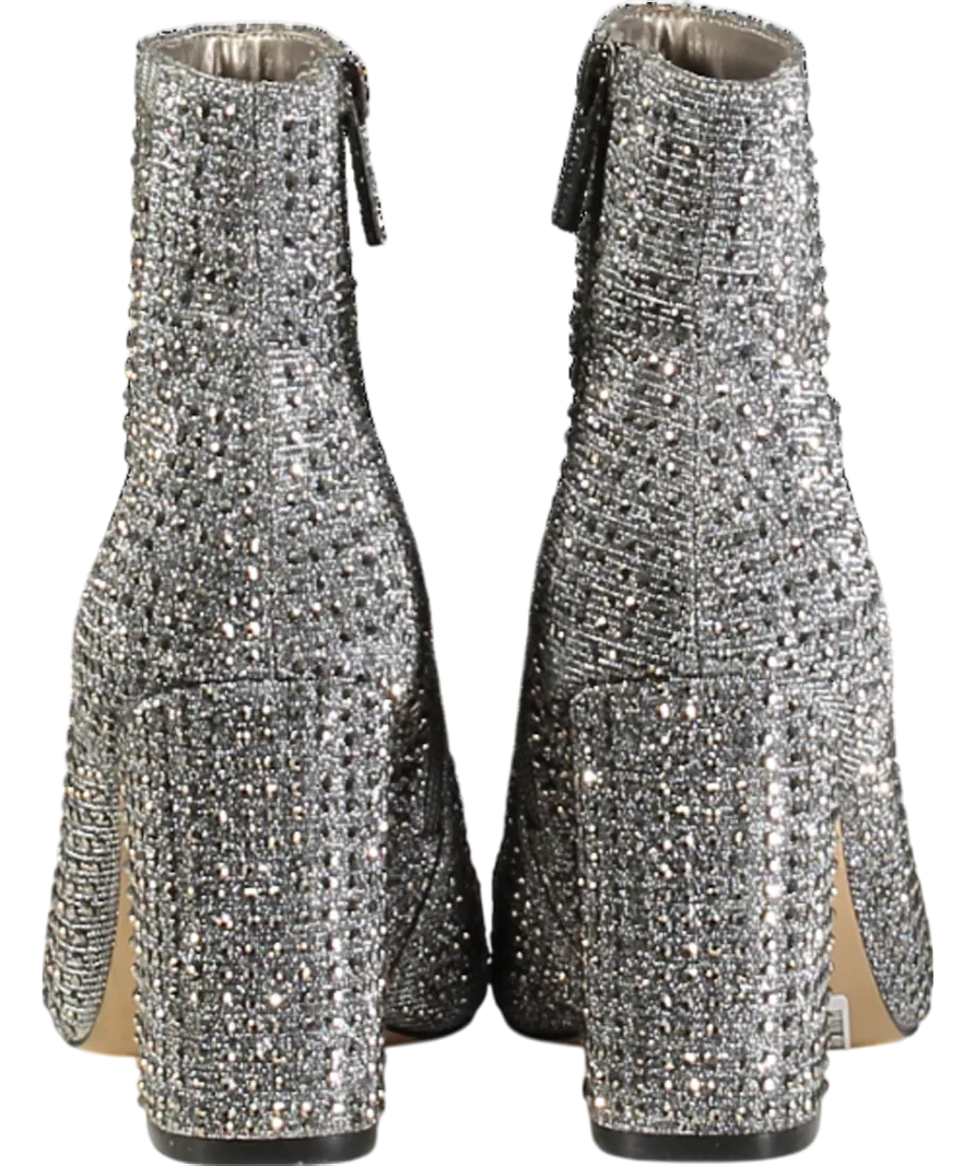 Carvela Grey Shine Embellished Ankle Boots UK 4 EU 37 👠