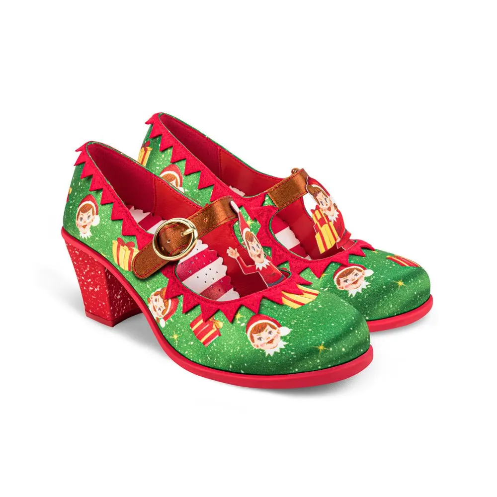 Chocolaticas® ELF Mid Heel Women's Mary Jane Pump