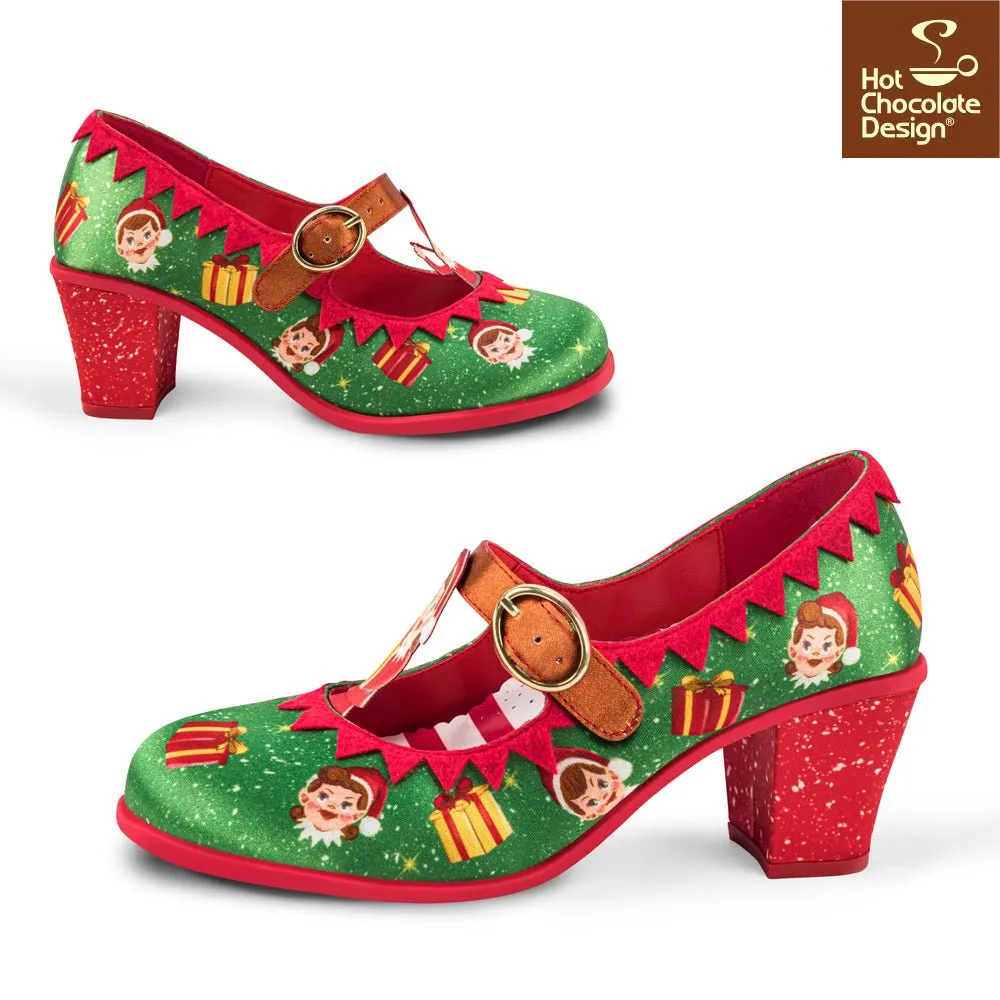 Chocolaticas® ELF Mid Heel Women's Mary Jane Pump
