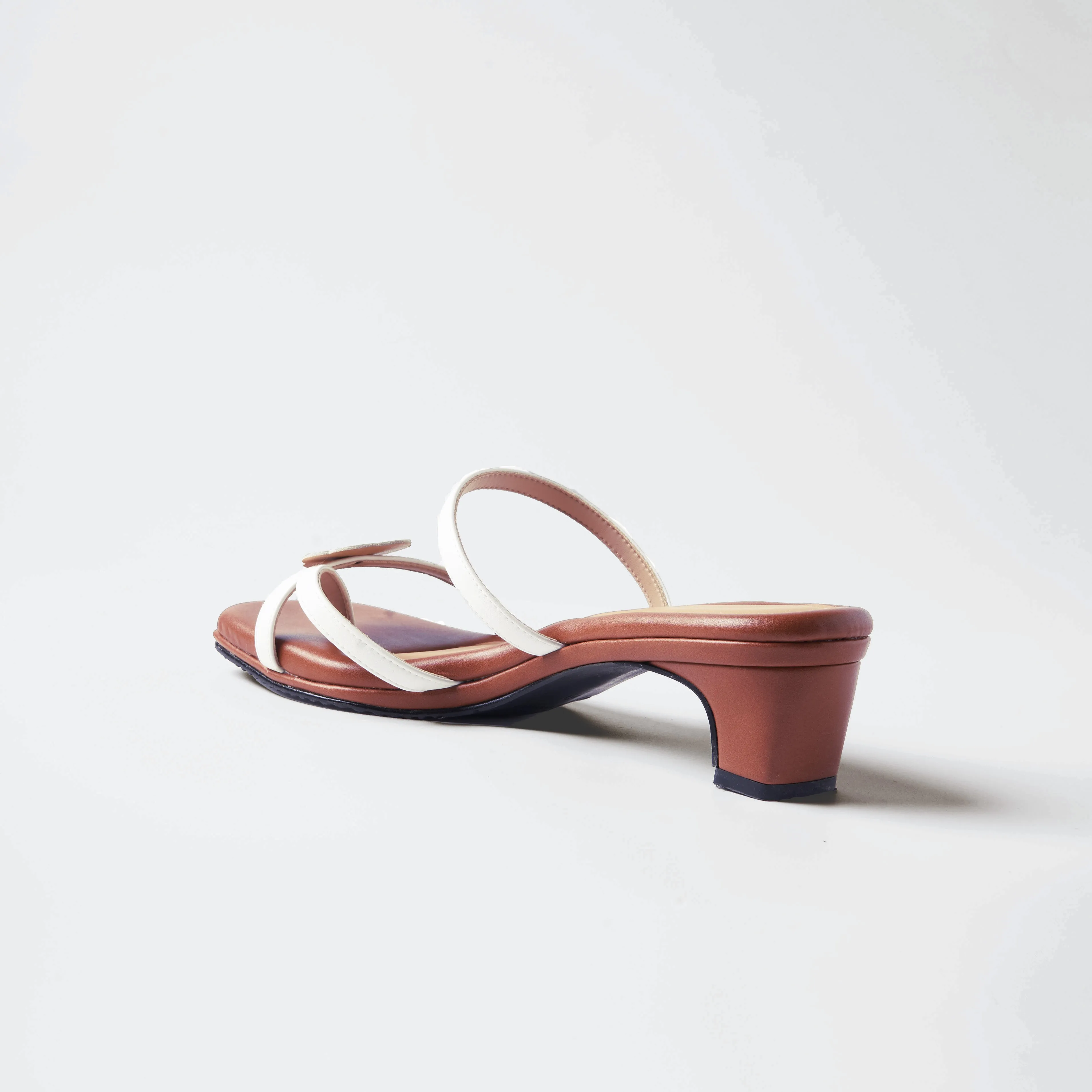 Hana White Heels