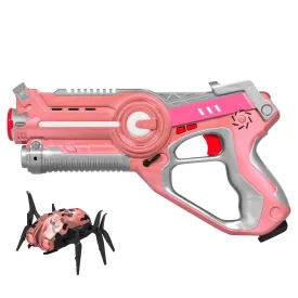 Kids Infrared Laser Tag Blaster Toy Set w/ Robot Bug, 4 Play Modes