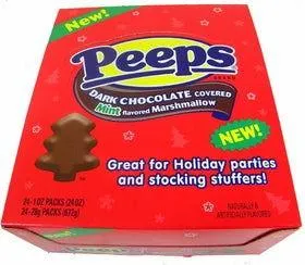 Peeps Dark Chocolate Covered Mint Flavored Marshmallow Trees