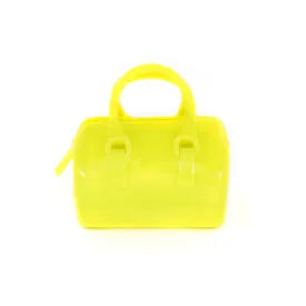 Petite Jelly Medi Bag - Neon Yellow