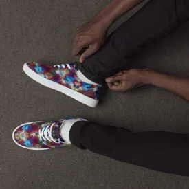 'Planet Wreath' Men’s lace-up canvas shoes