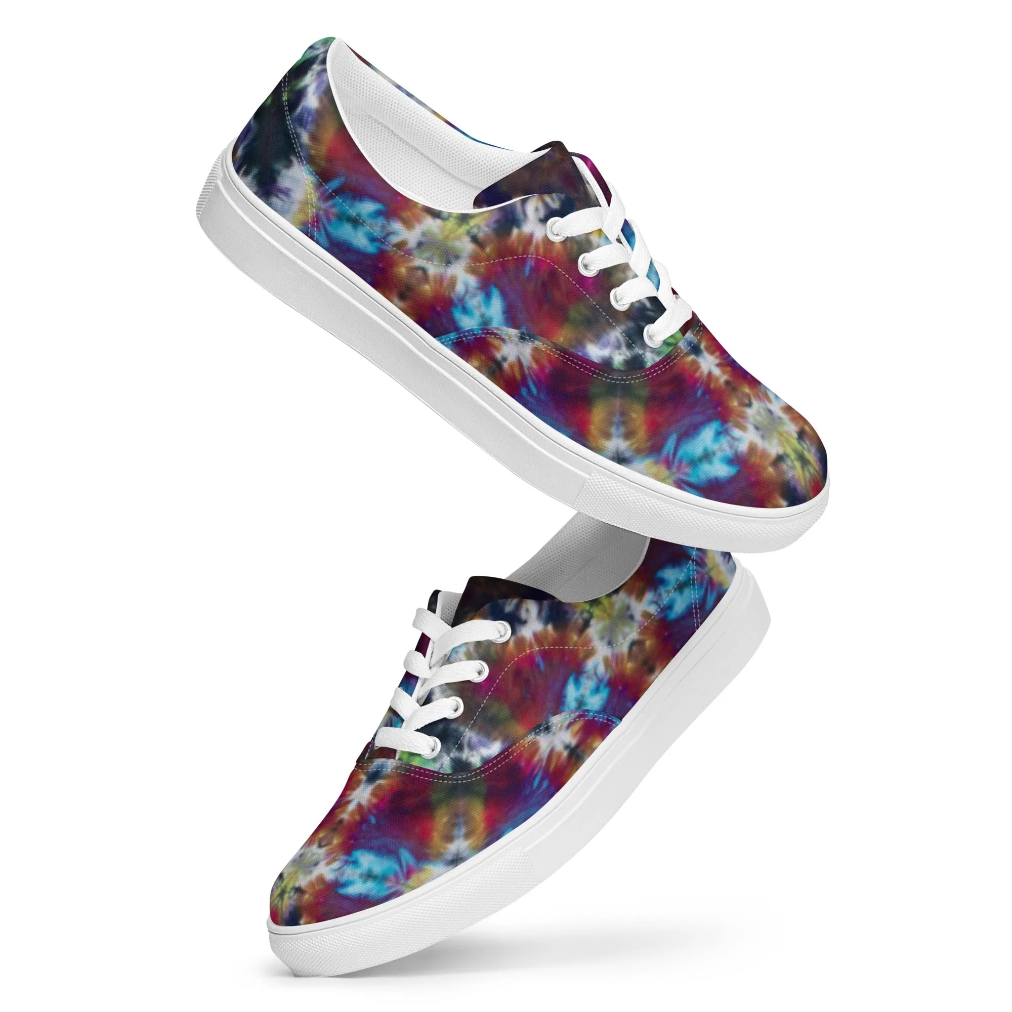 'Planet Wreath' Women’s lace-up canvas shoes