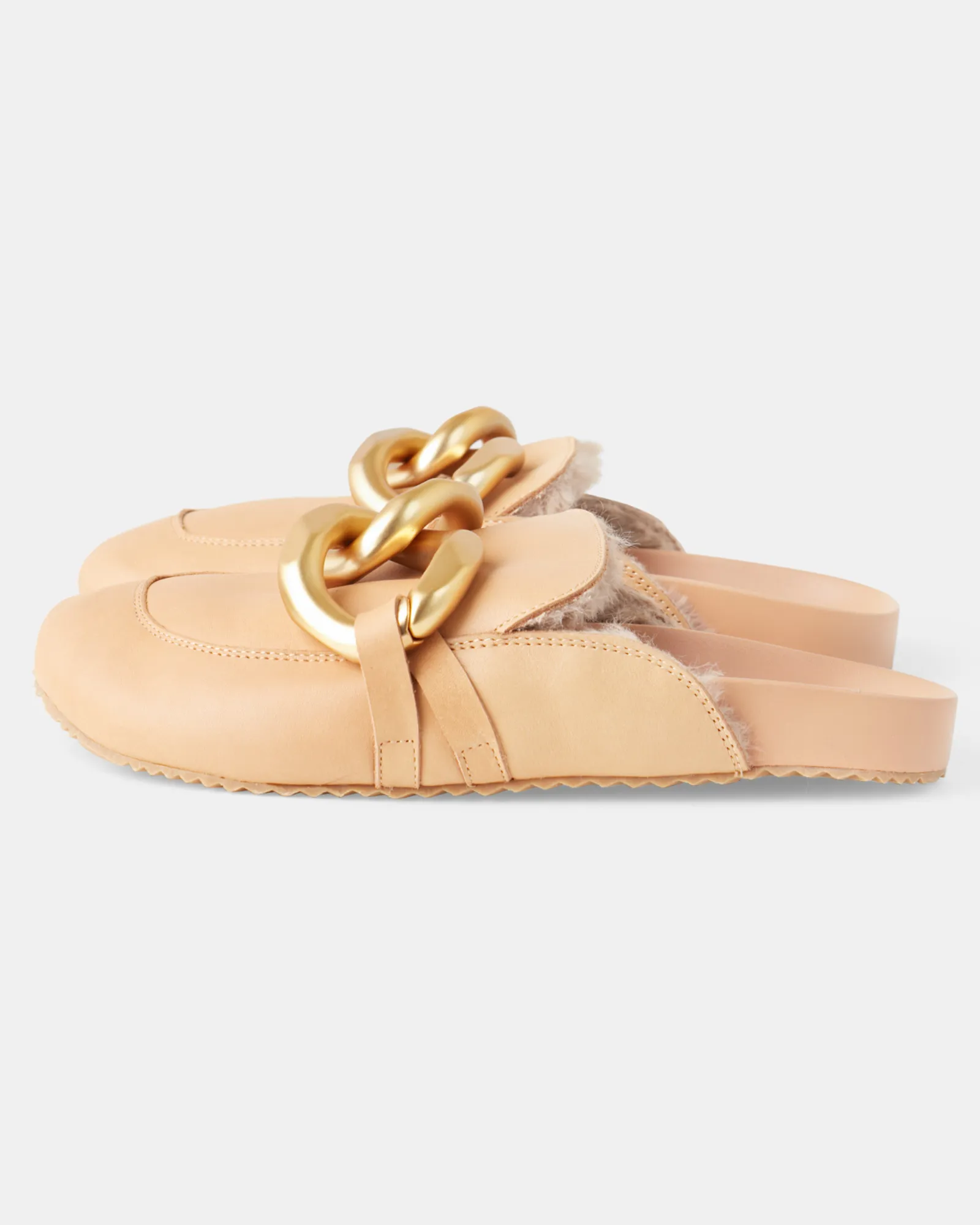 Porter Leather Mule - Latte