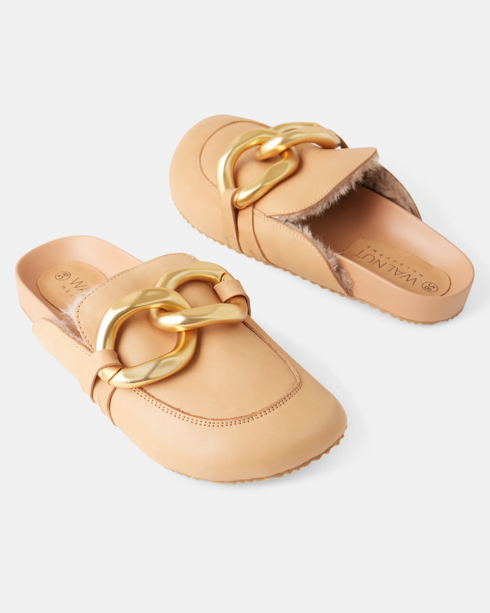 Porter Leather Mule - Latte