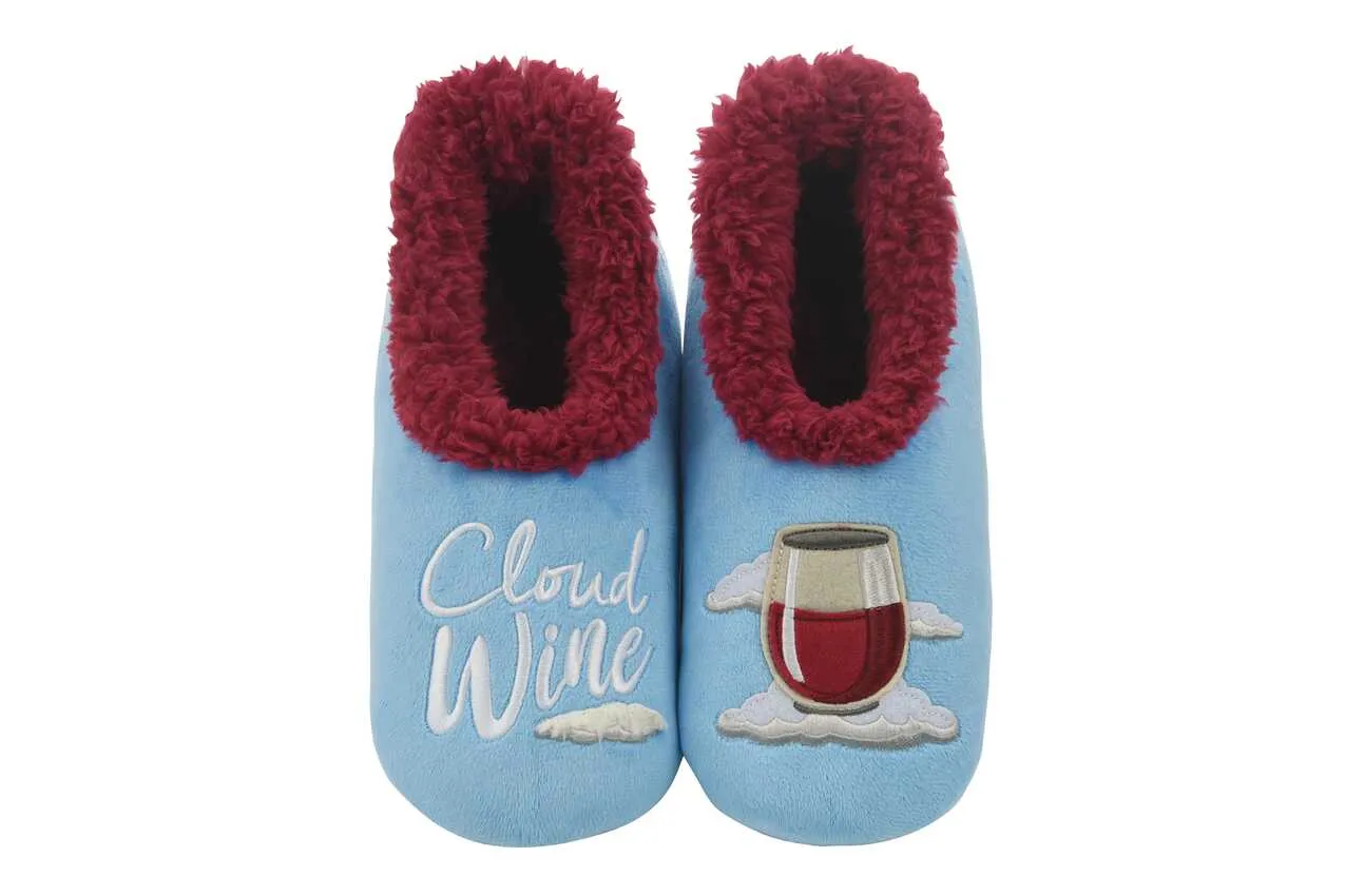 Snoozies! Slippers - Cloud Wine